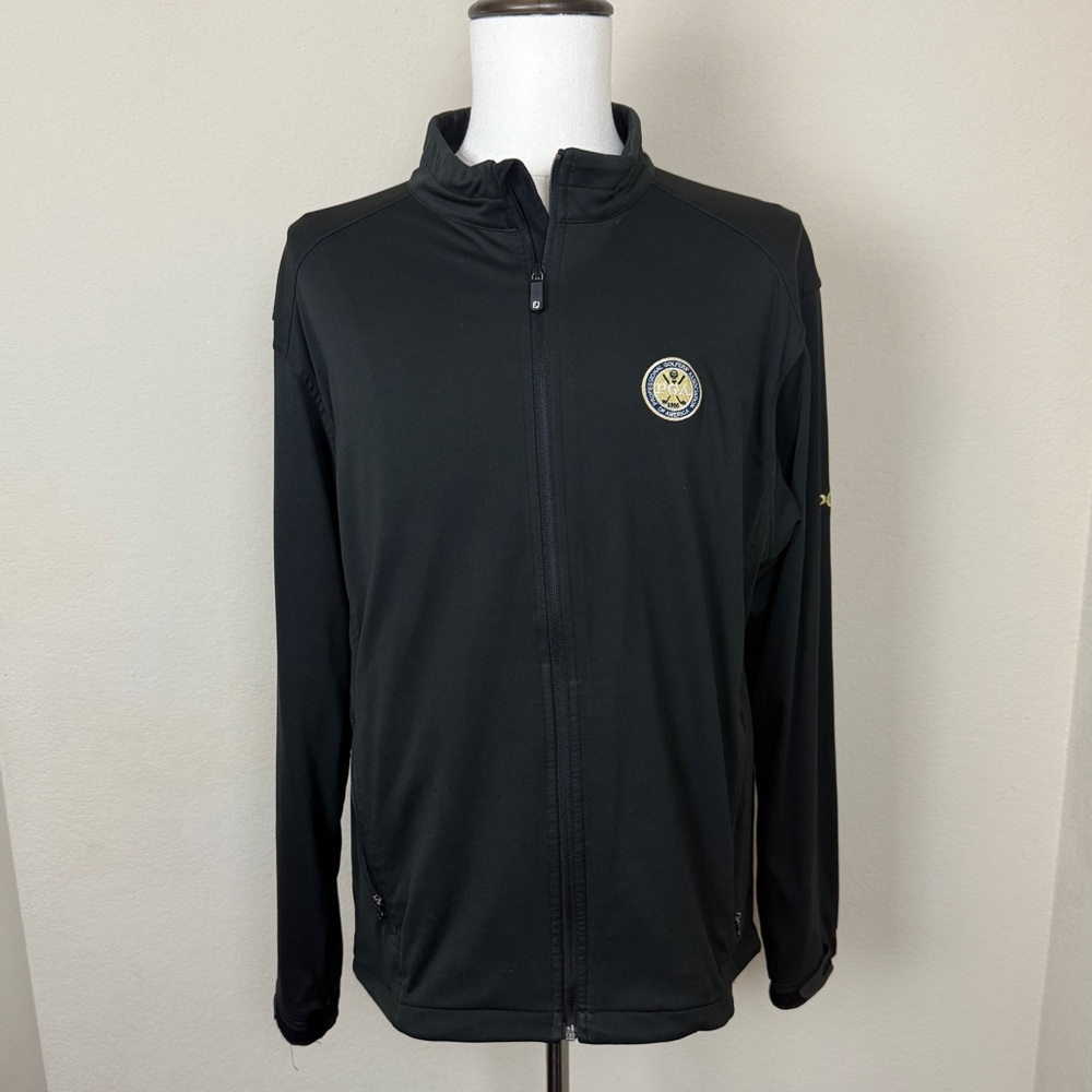Footjoy by Dryjoys full zip mens golf jacket | PGA patch | size L